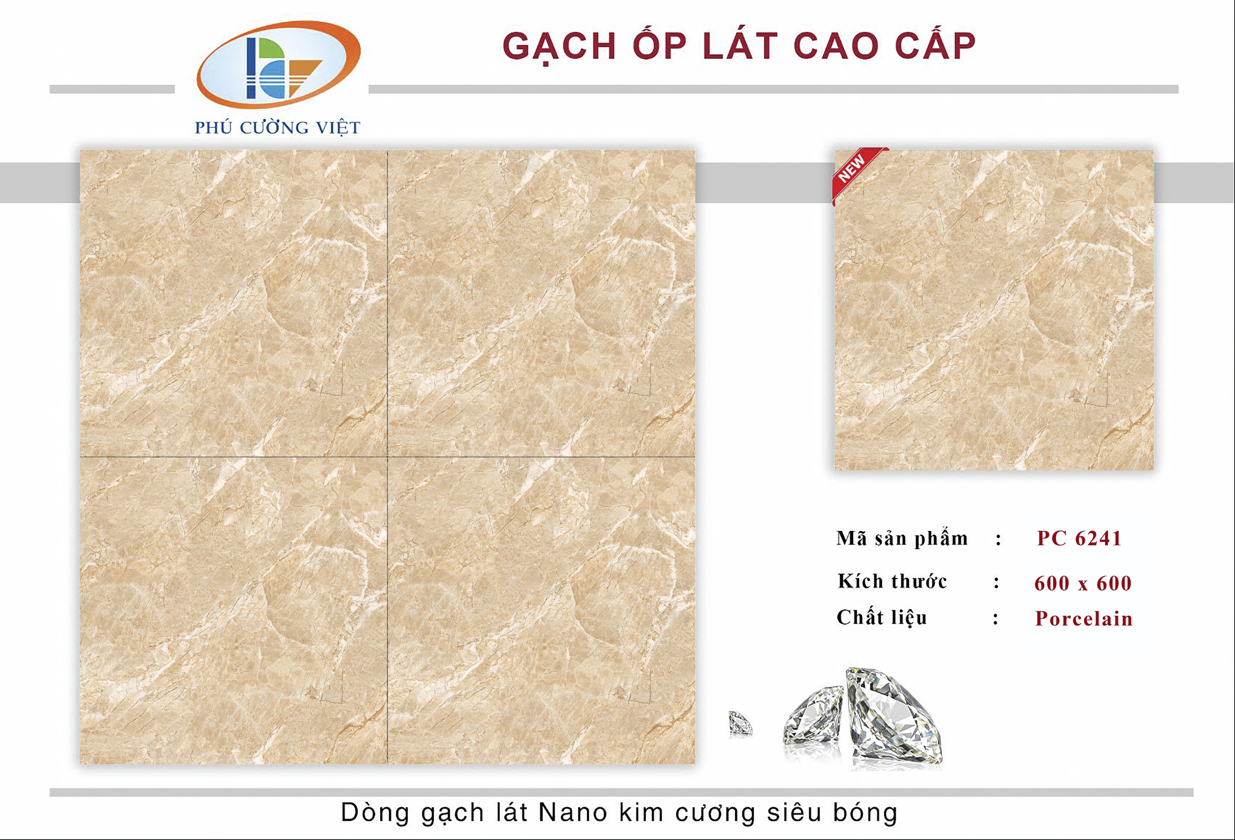 gạch lát nền Vina PCV